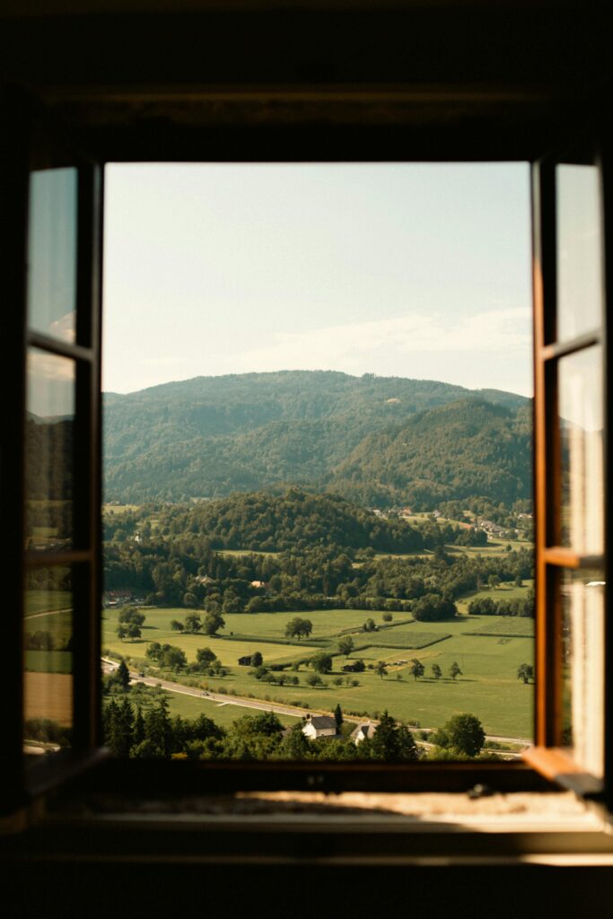 View from a property in Slovenia